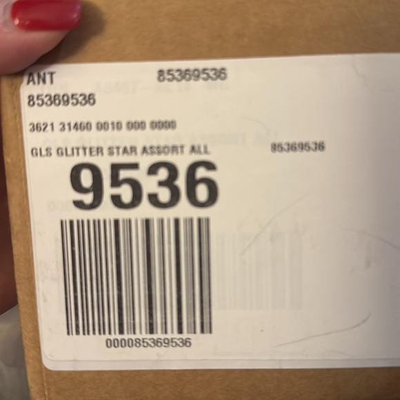 New Anthropologie Holiday Christmas Sparkling Star Glass Ornament Gold Anthro - Picture 7 of 7